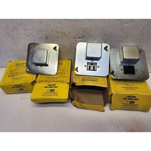 Lot 4 Bussmann Fusetron SOY/SRY-Single Fuse holder 4in Square Box Cover Unit